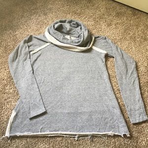 {mts} oversized long-sleeve tunic w cowel neck